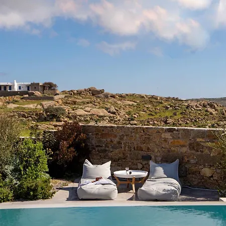 빌라 Mykonian Luxury Filyra - Private Pool Plintri